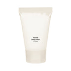 Hand and Body Lotion Tube, 0.5 oz - White - Clear_Label_Blank