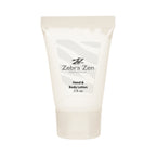 Hand and Body Lotion Tube, 0.5 oz - White - Clear_Label
