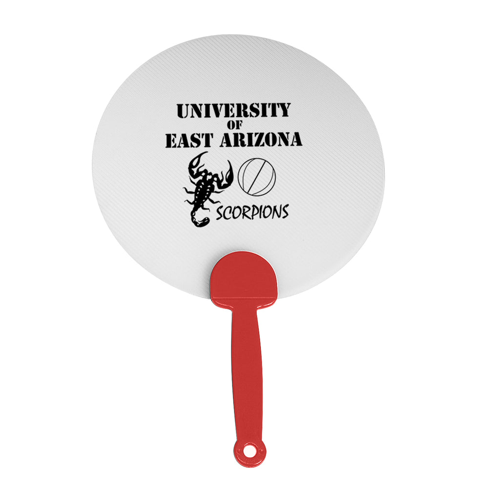 Hand Fan in Recycled Plastic - Silk Screen