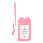 Hand Sanitizer in a Branded Silicone Case, 1 oz - Pink - Label