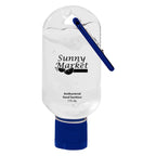 Hand Sanitizer with Carabiner, 1 oz - Pad Print