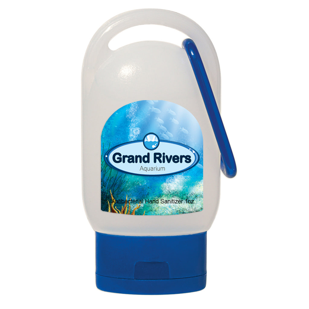 Hand Sanitizer with Carabiner, 1 oz - White_Label