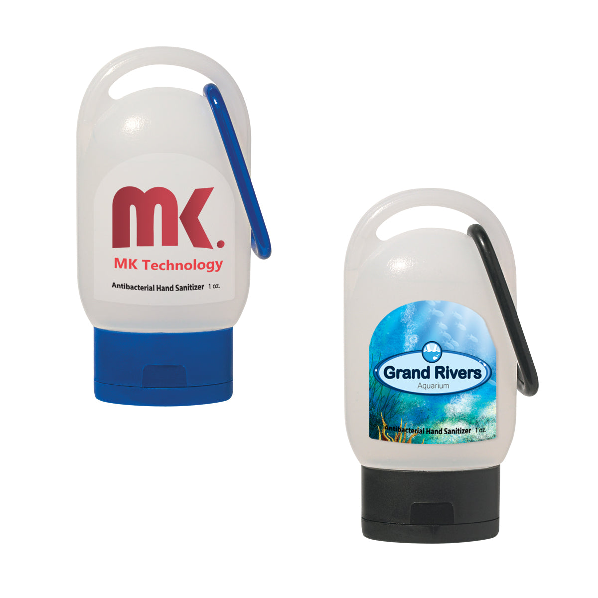 Hand Sanitizer with Carabiner, 1 oz