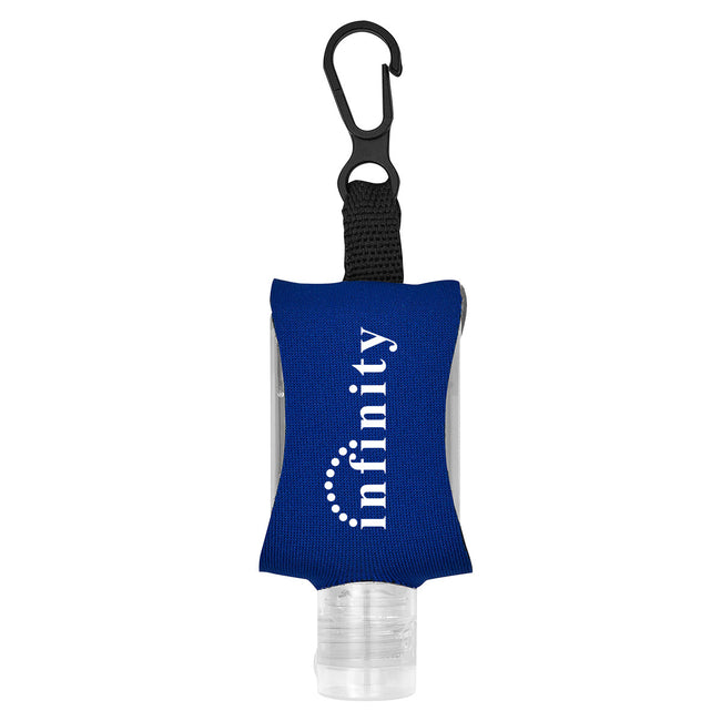 Hand Sanitizer with EVA Case and Clip, 1 oz