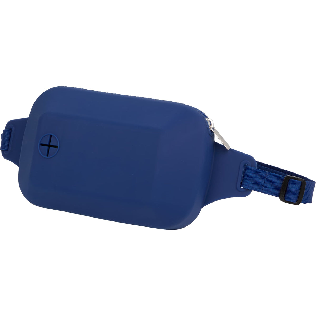 Hands-Free Dog Treat Pouch with Waste Bag Dispenser - Blue - Left Angle