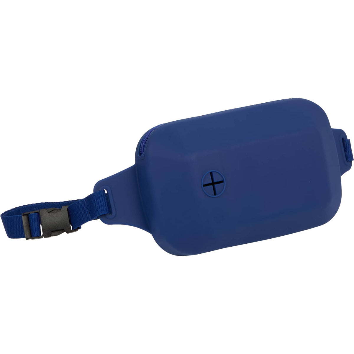 Hands-Free Dog Treat Pouch with Waste Bag Dispenser - Blue - Right Angle