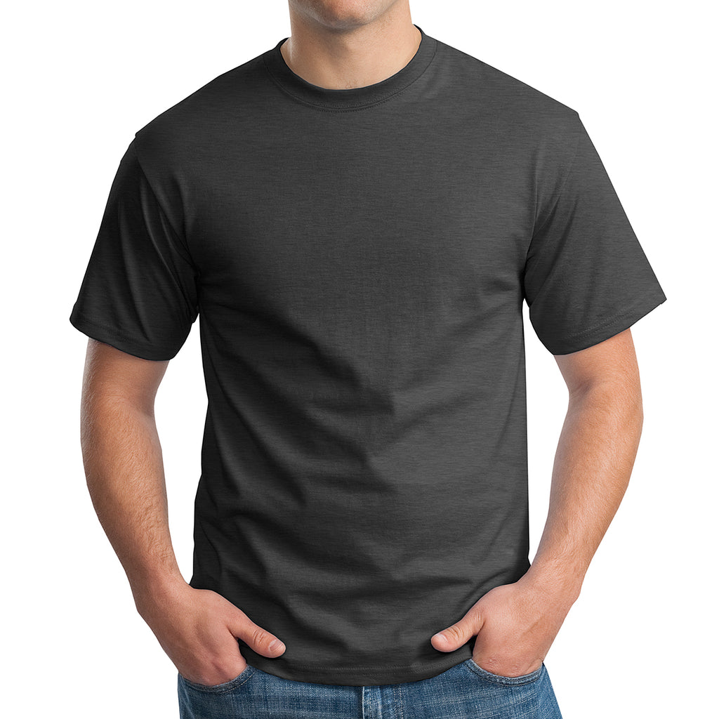 Hanes Cotton T-Shirt - Charcoal Heather