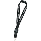 Hang In There Breakaway Lanyard, 1 Inch Wide - Black - Front