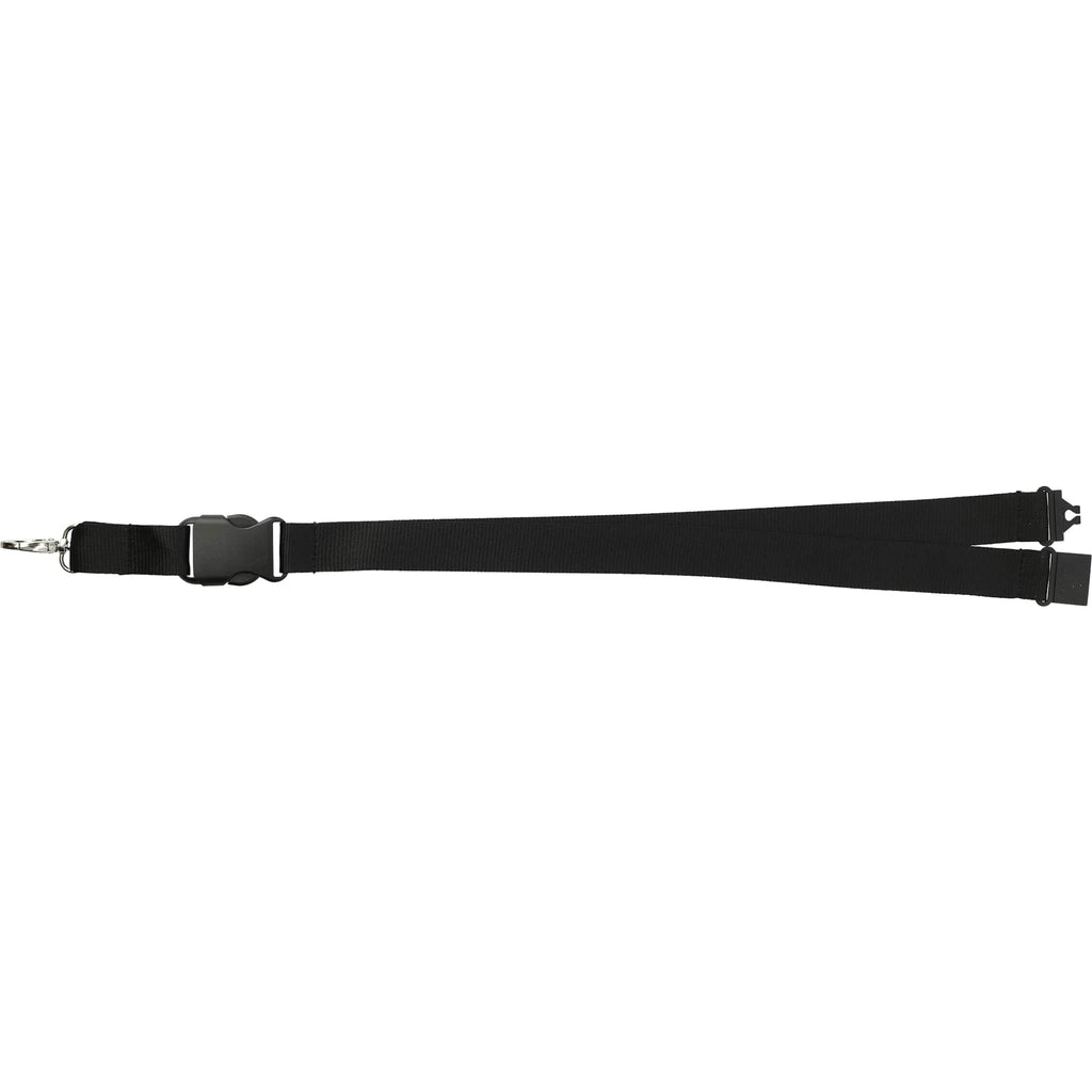 Hang In There Breakaway Lanyard, 1 Inch Wide - Black - Photo 2