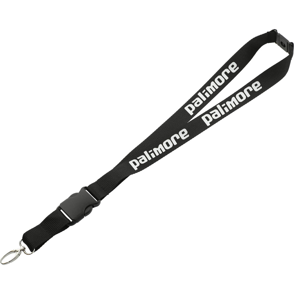 Hang In There Breakaway Lanyard, 1 Inch Wide - Black - Photo