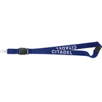 Hang In There Breakaway Lanyard, 1 Inch Wide - Dark Blue - Front