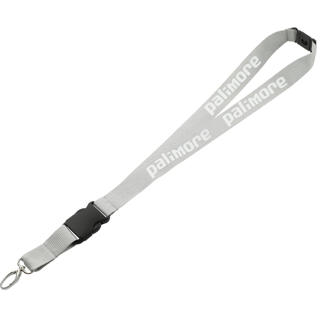 Hang In There Breakaway Lanyard, 1 Inch Wide - Gray - Front