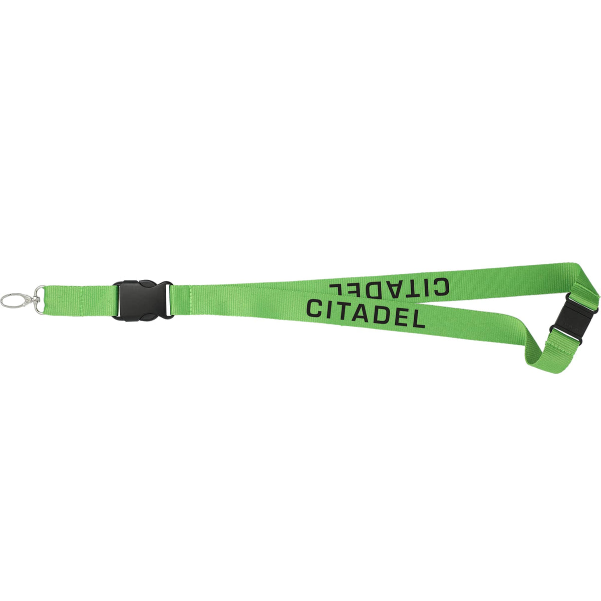 Hang In There Breakaway Lanyard, 1 Inch Wide - Light Green - Front