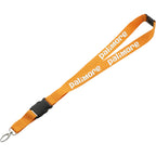 Hang In There Breakaway Lanyard, 1 Inch Wide - Orange - Front