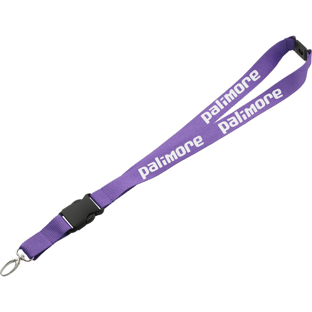 Hang In There Breakaway Lanyard, 1 Inch Wide - Purple - Front