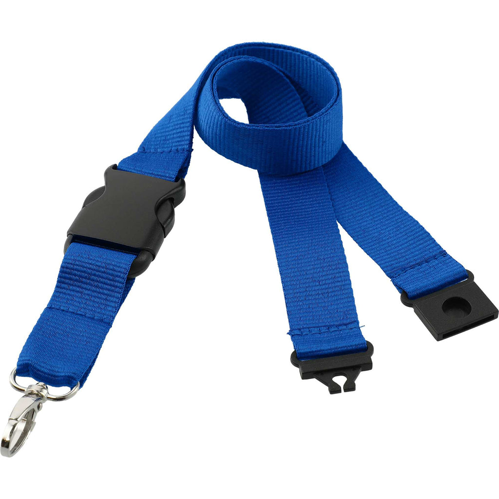 Hang In There Breakaway Lanyard, 1 Inch Wide - Royal Blue - Photo 4
