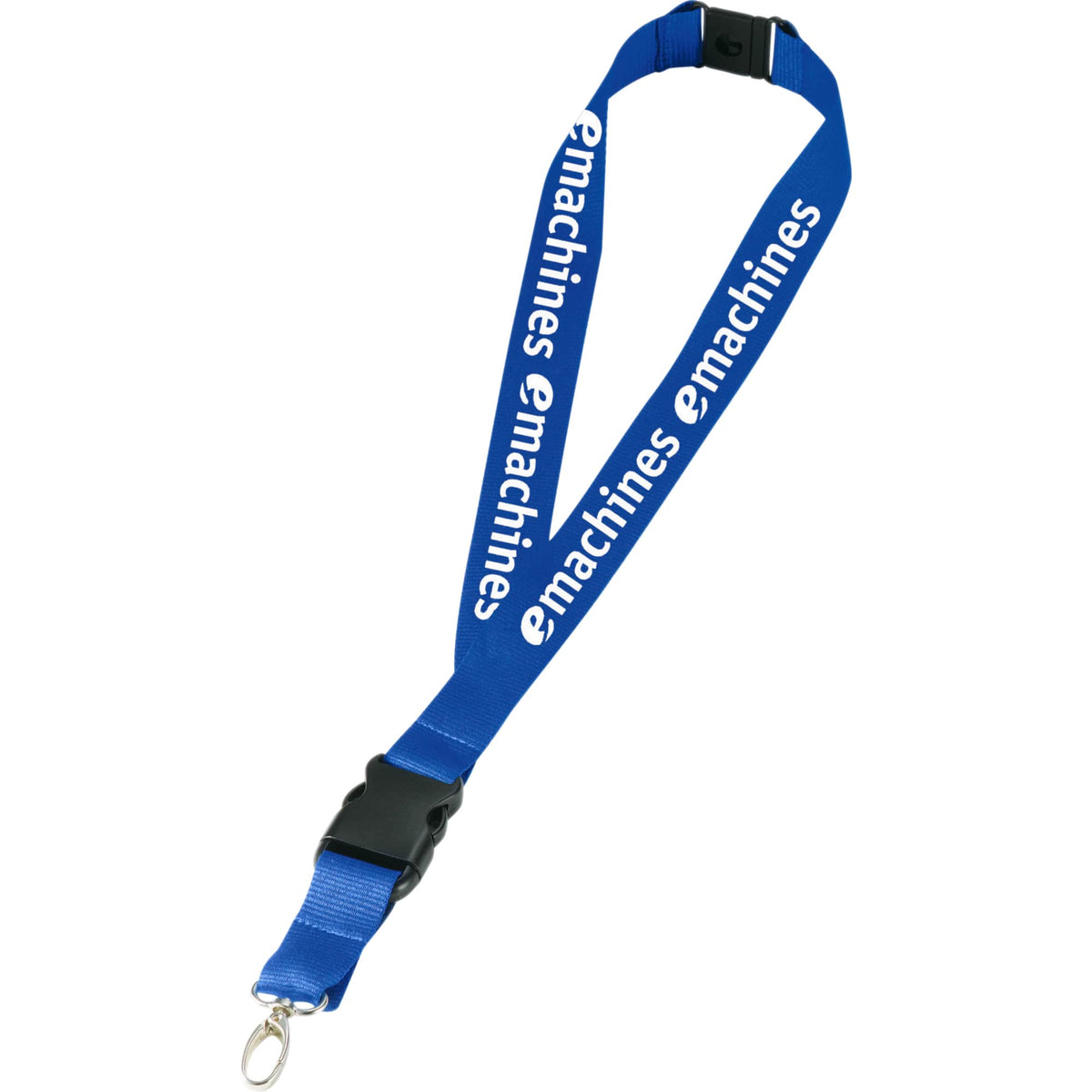 Hang In There Breakaway Lanyard, 1 Inch Wide - Royal Blue - Photo