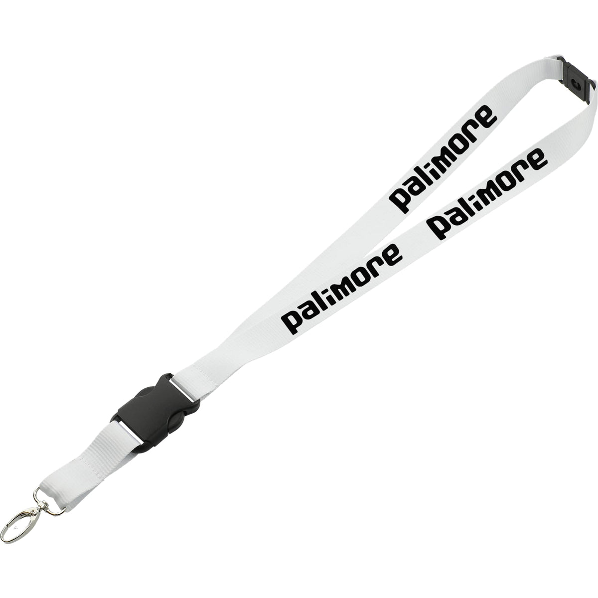 Hang In There Breakaway Lanyard, 1 Inch Wide - White - Front
