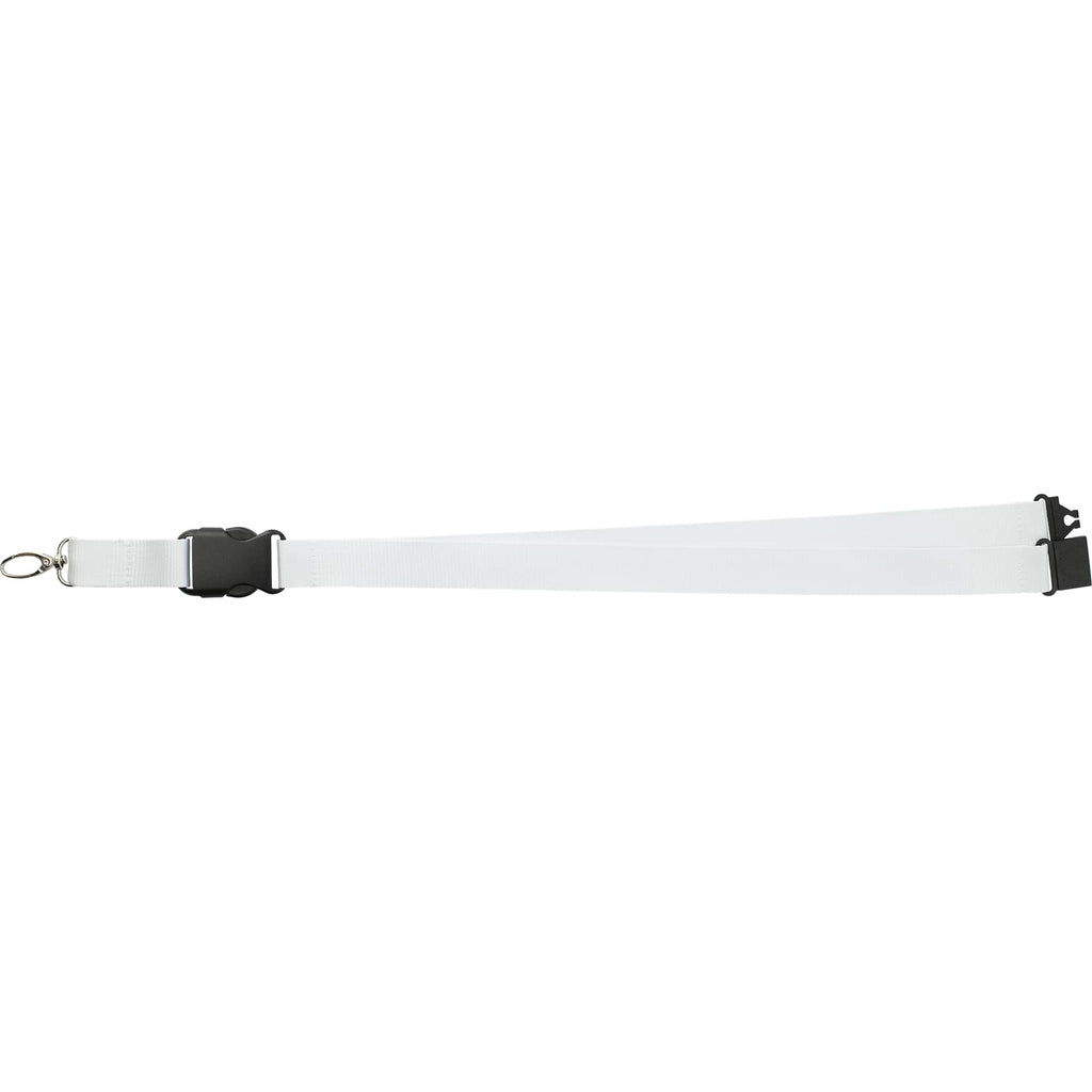 Hang In There Breakaway Lanyard, 1 Inch Wide - White - Photo