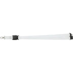 Hang In There Breakaway Lanyard, 1 Inch Wide - White - Photo