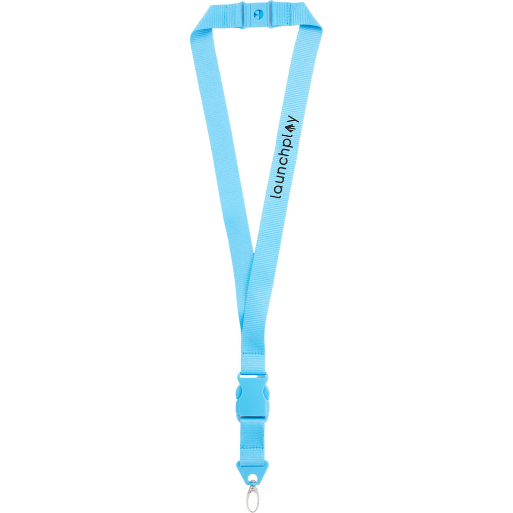 Hang In There Monochrome Lanyard with Detachable Buckle - Blue - Front