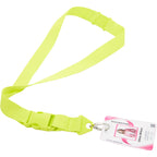 Hang In There Monochrome Lanyard with Detachable Buckle - Lime Green - Detail 2