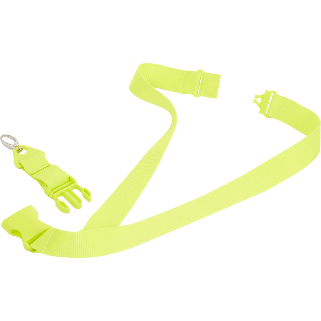 Hang In There Monochrome Lanyard with Detachable Buckle - Lime Green - Detail