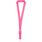 Hang In There Monochrome Lanyard with Detachable Buckle - Pink - Back