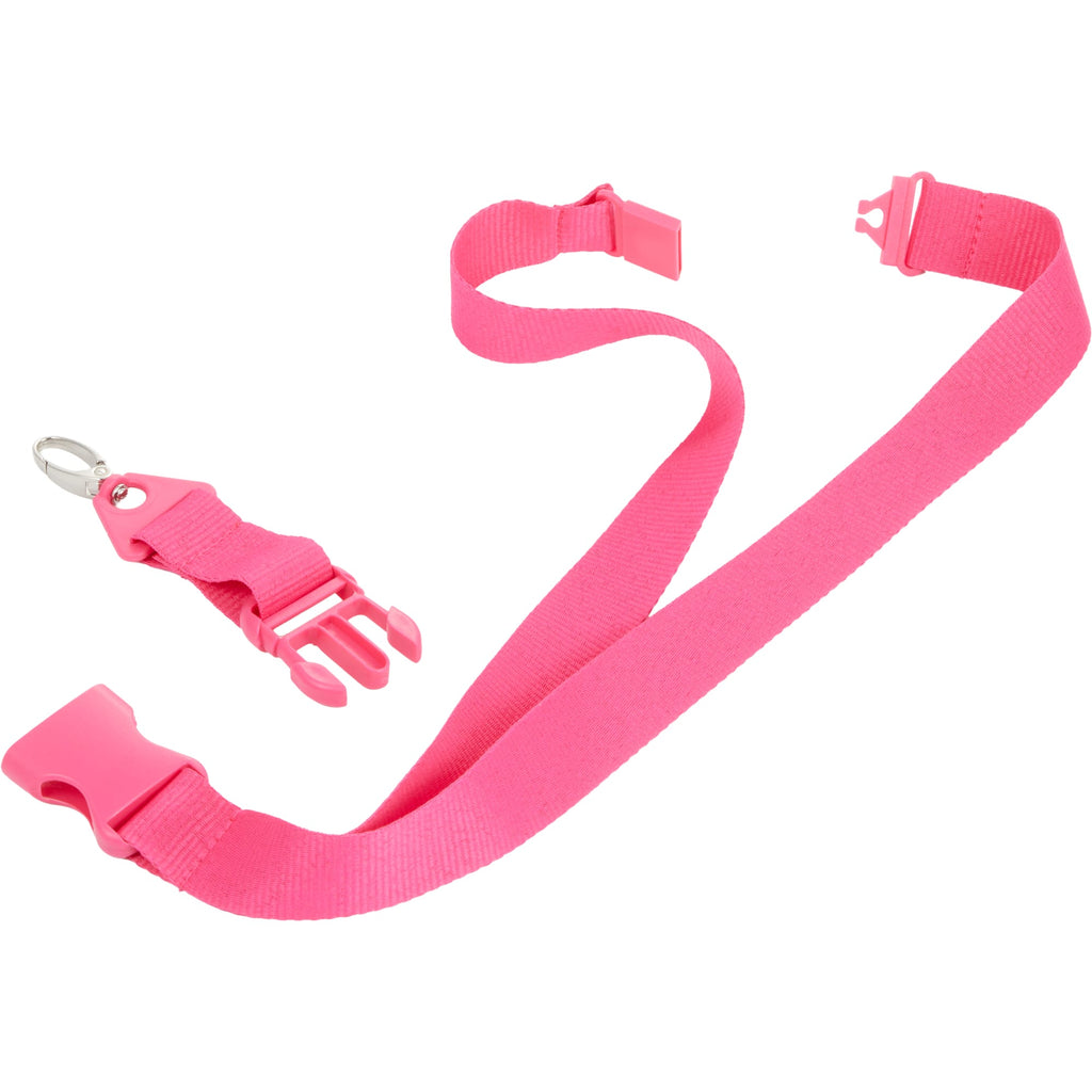Hang In There Monochrome Lanyard with Detachable Buckle - Pink - Detail