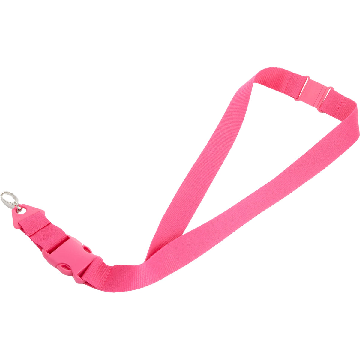 Hang In There Monochrome Lanyard with Detachable Buckle - Pink - Right Angle