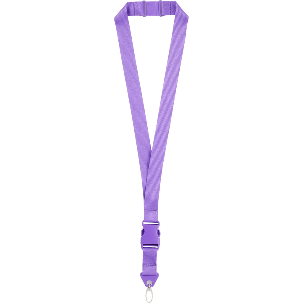 Hang In There Monochrome Lanyard with Detachable Buckle - Purple - Back