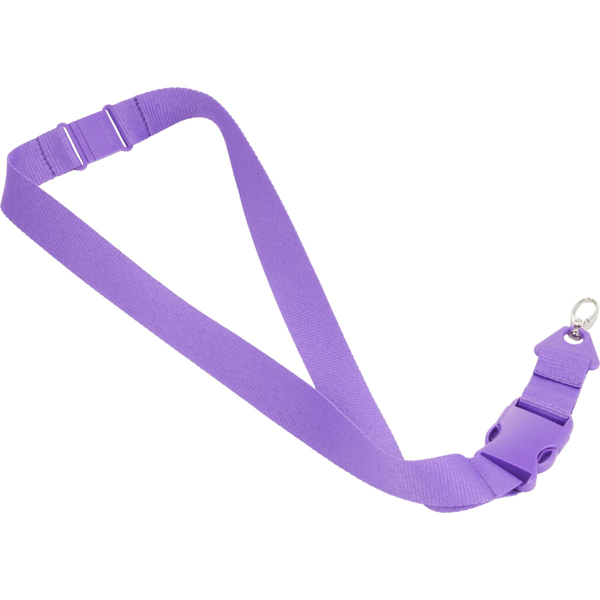 Hang In There Monochrome Lanyard with Detachable Buckle - Purple - Left Angle