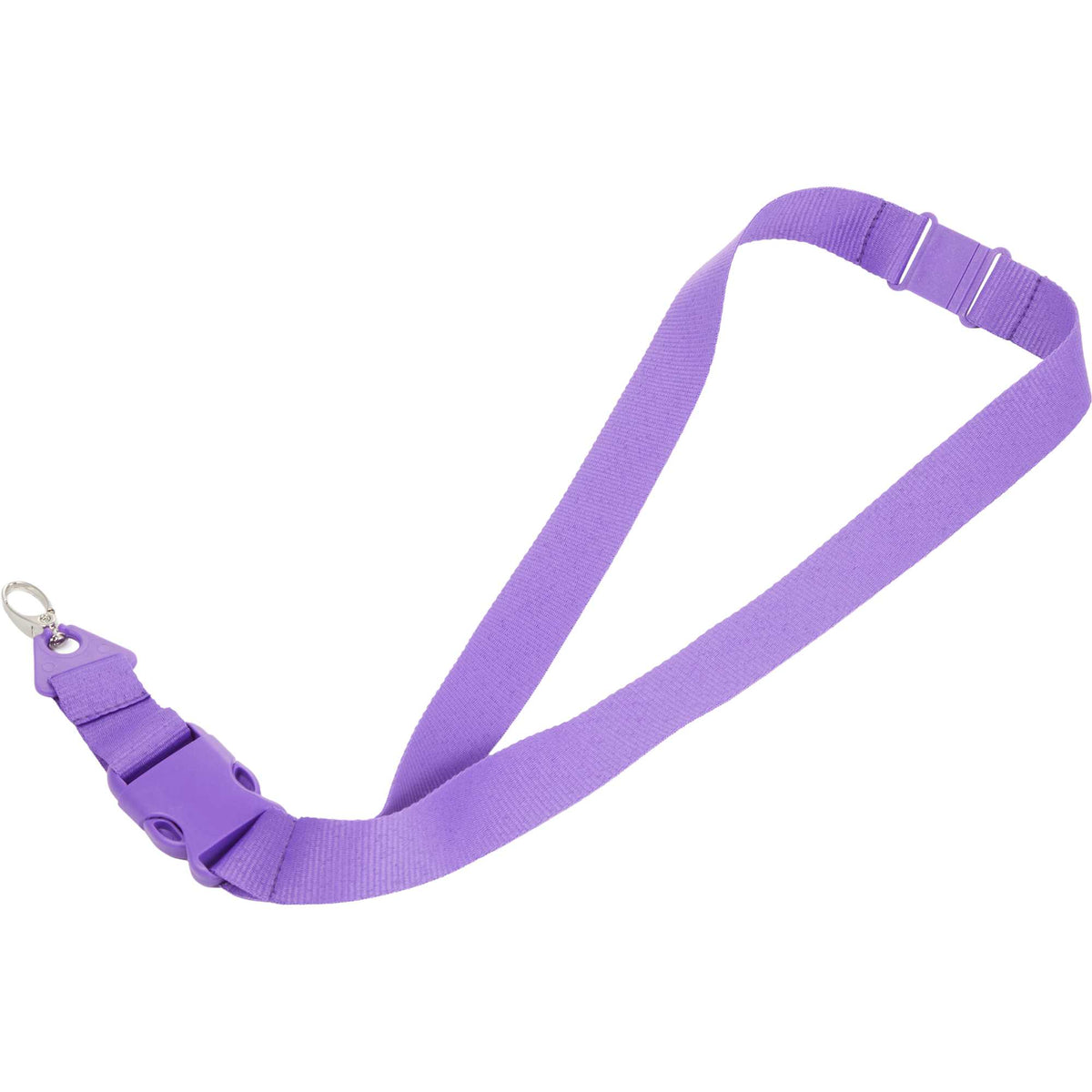 Hang In There Monochrome Lanyard with Detachable Buckle - Purple - Right Angle