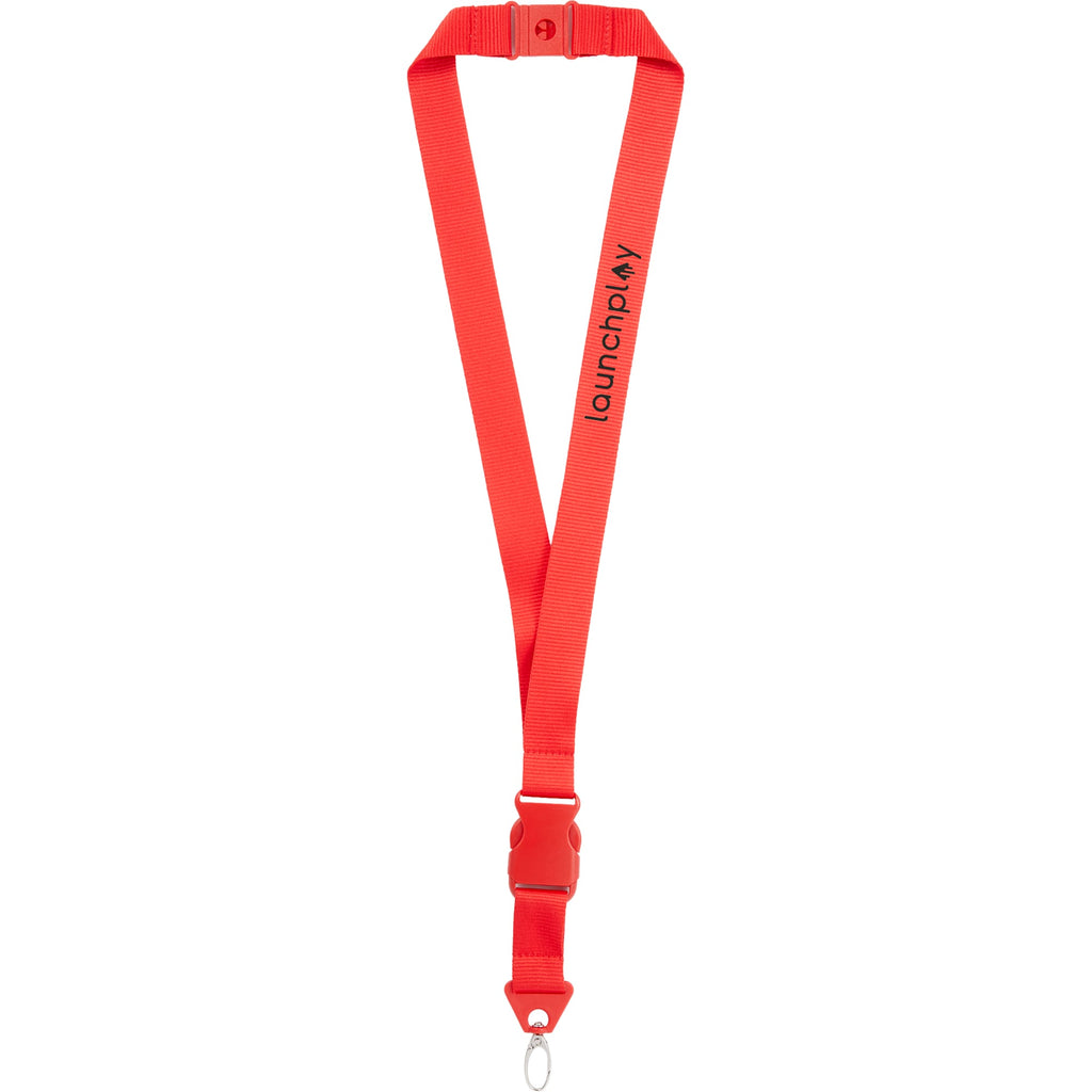 Hang In There Monochrome Lanyard with Detachable Buckle - RED - Front