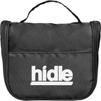 Hanging Travel Toiletry Bag in Polyester - Black - Front