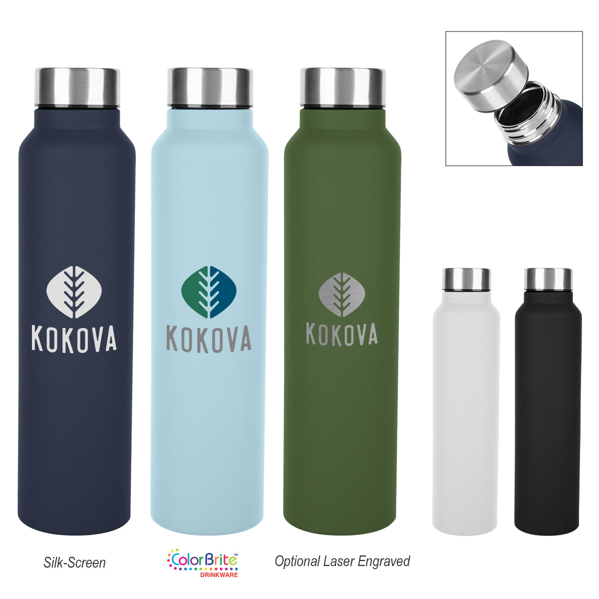 Hanlon Recycled Stainless Steel Bottle, 33 oz