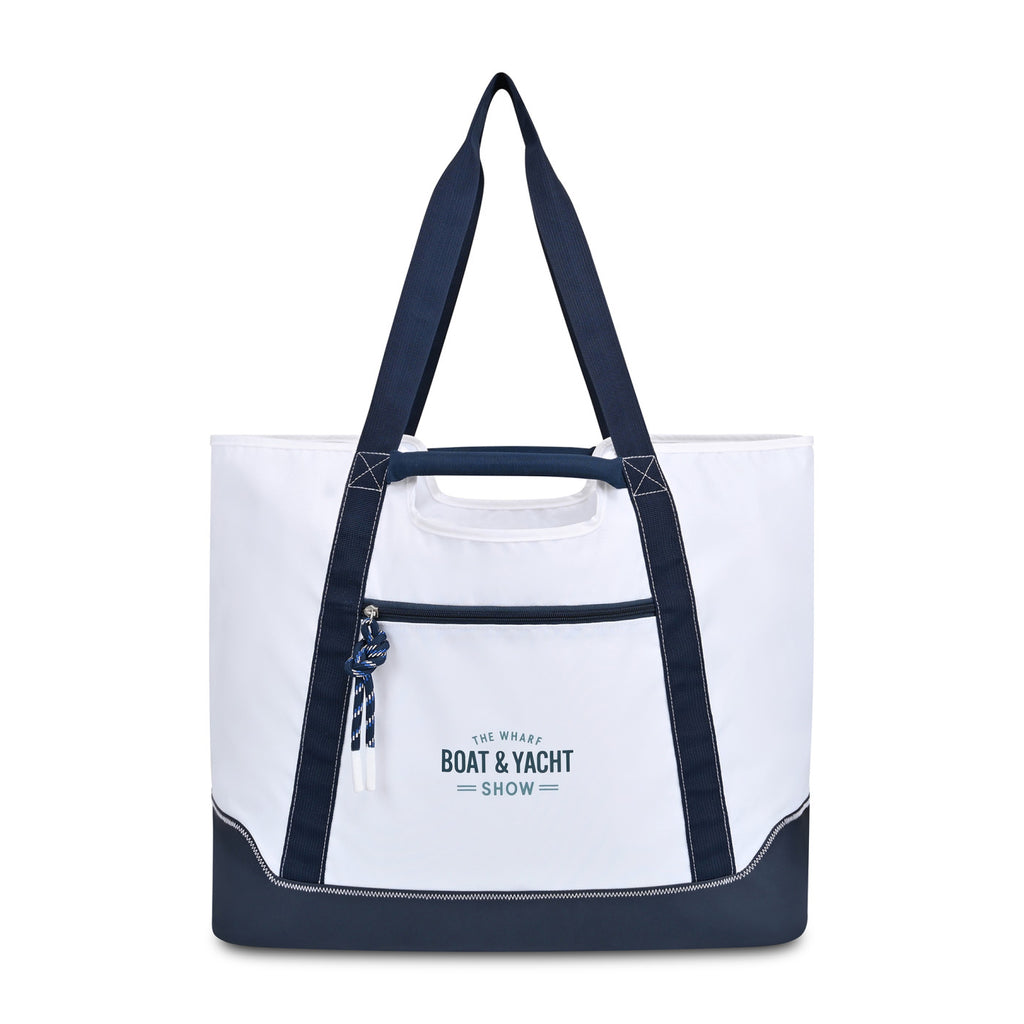 Harborside Nylon Boat Bag, Extra Large Transfer - White - View 1