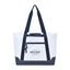 Harborside Nylon Boat Bag, Medium Embroidery - White - View 1