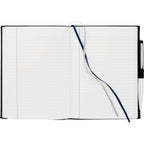 Hardcover Journal with Two Ribbon Markers, 5 x 7 Inches Debossing - Black - Front 2
