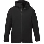 Hardy Recycled Insulated Jacket with Sherpa Lining for Men Debossing - Black - Front