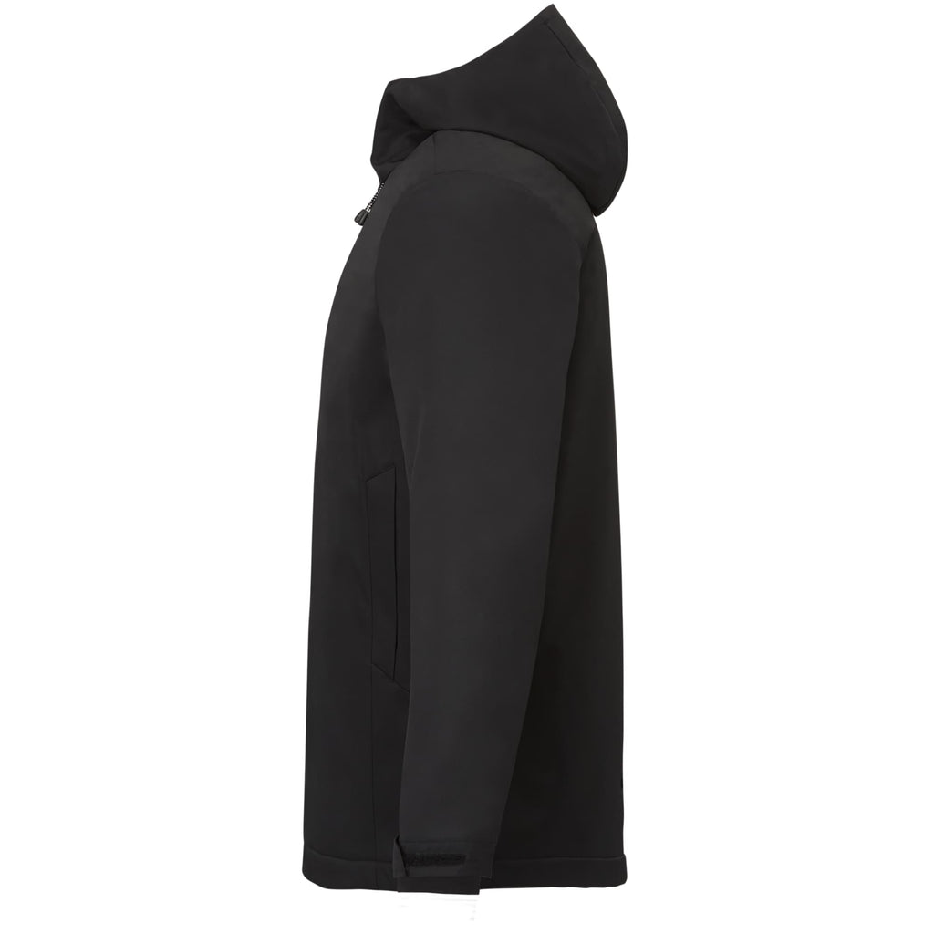 Hardy Recycled Insulated Jacket with Sherpa Lining for Men Laser Engraving - Black - Left Side