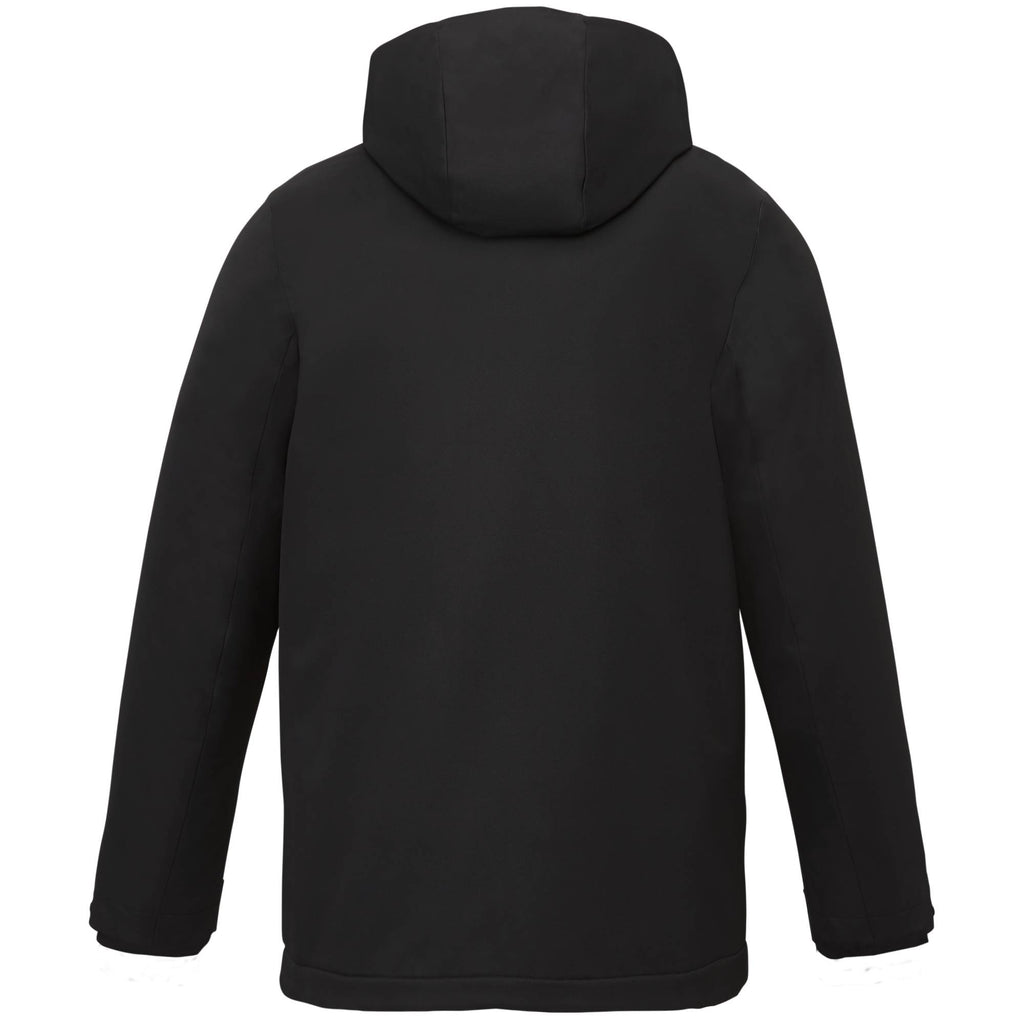 Hardy Recycled Insulated Jacket with Sherpa Lining for Men Transfer - Black - Back