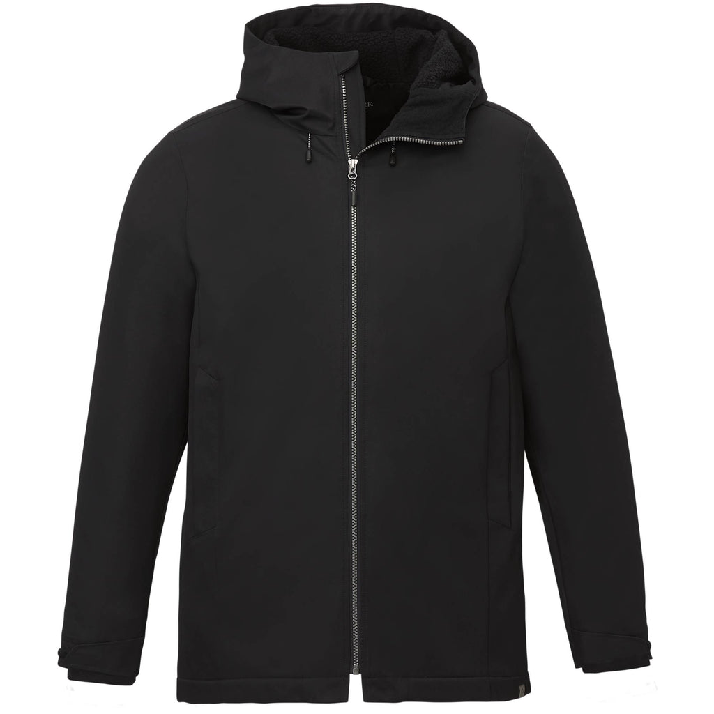 Hardy Recycled Insulated Jacket with Sherpa Lining for Men Transfer - Black - Front