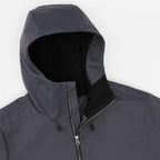 Hardy Recycled Insulated Jacket with Sherpa Lining for Men Transfer - Grey Storm - Detail Hood