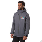 Hardy Recycled Insulated Jacket with Sherpa Lining for Men Transfer - Grey Storm - On Model Right Angle