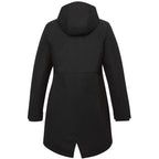Hardy Recycled Insulated Jacket with Sherpa Lining for Women Debossing - Black - Back
