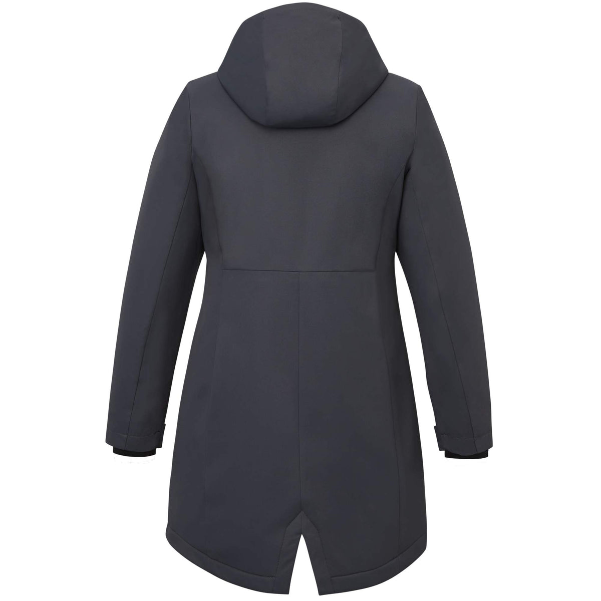 Hardy Recycled Insulated Jacket with Sherpa Lining for Women Debossing - Grey Storm - Back