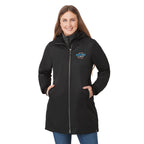 Hardy Recycled Insulated Jacket with Sherpa Lining for Women Transfer - Black - On Model Front 2