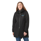 Hardy Recycled Insulated Jacket with Sherpa Lining for Women Transfer - Black - On Model Front