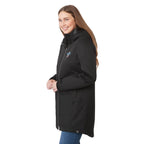 Hardy Recycled Insulated Jacket with Sherpa Lining for Women Transfer - Black - On Model Right Angle